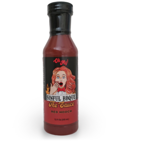 Sinful BBQue Red Hooch hot sauce